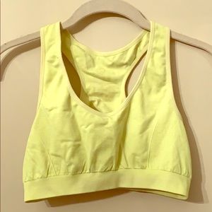 Neon sports bra